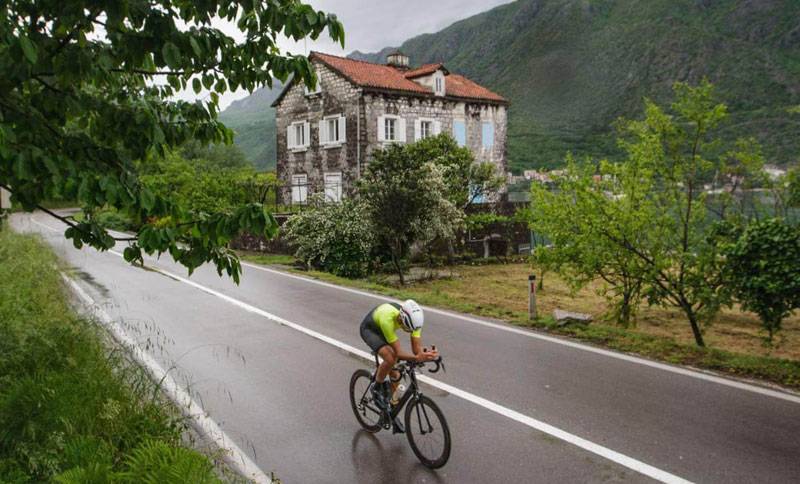 participants enjoyed the scenery on the bike part of the Ocean Lava Race in Kotor, Montenegro