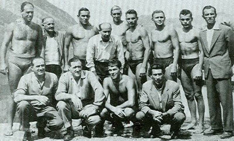 Picture of the water polo club Primorac players 1959 photo archive