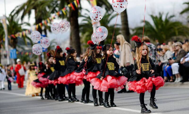 Kotor Carneval kids in costume Astra Real Estate Montenegro
