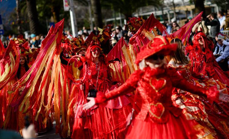 Kotor Carneval women in costume Astra Real Estate Montenegro