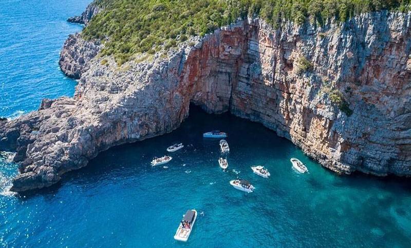 blue cave Boat Petar, Herceg Novi montenegro