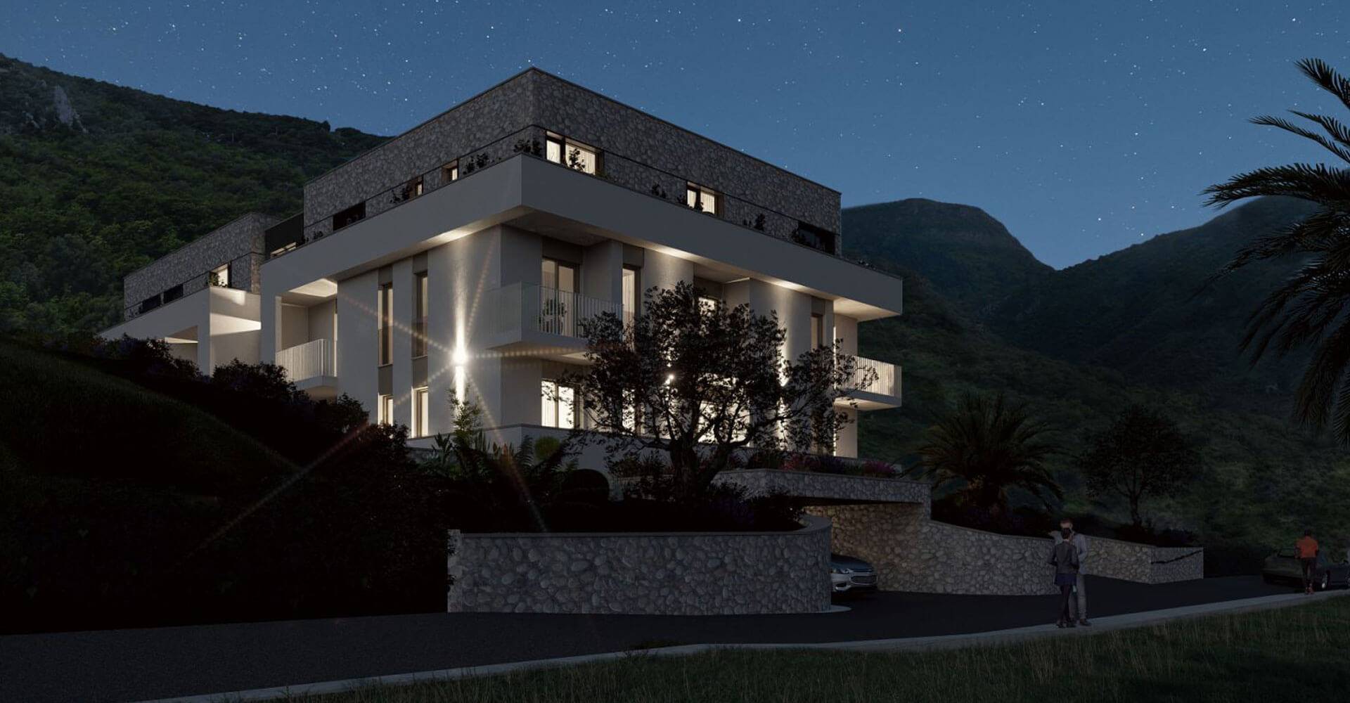 Studio apartments in the AURA LASTVA LUX complex