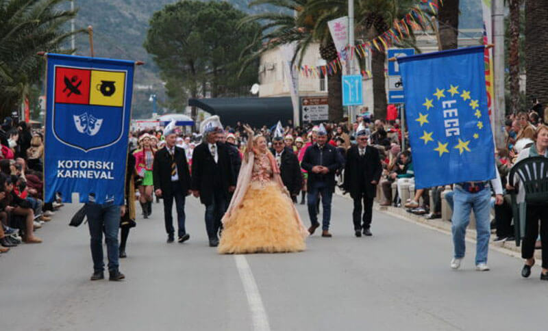 Kotor Carnival 2025 people in costume