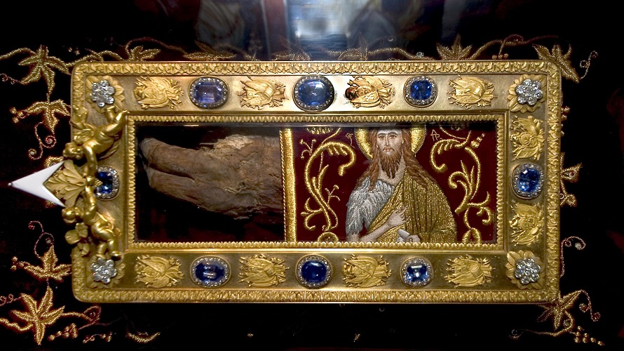 Sacred Christian relics on Cetinje - The right hand of Saint John the Baptist