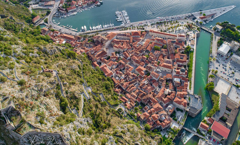 boka bay kotor old town